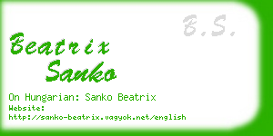 beatrix sanko business card